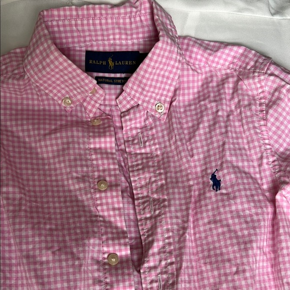 Ralph Lauren Other - Ralph Lauren Pink Checkered Kids Shirt
